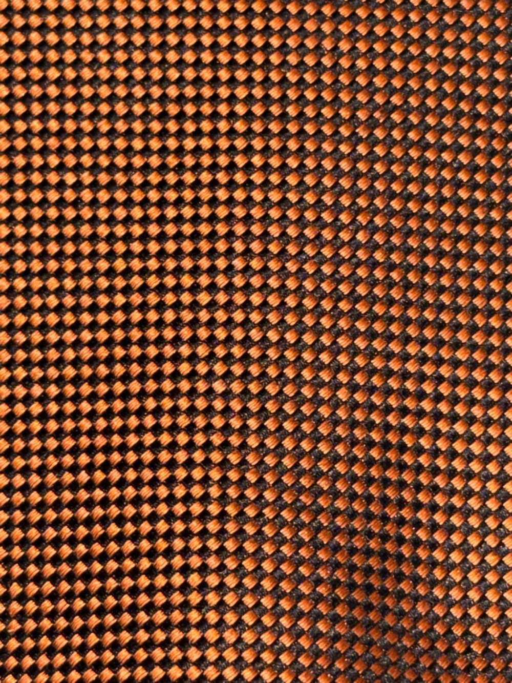 Charvet Orange and Black Woven Men's Tie